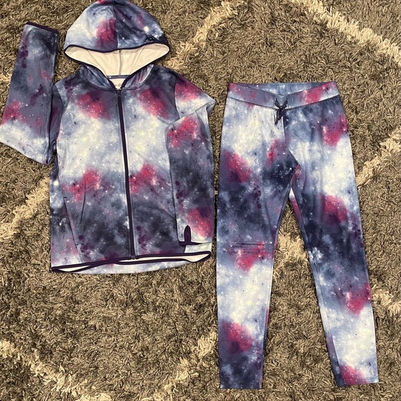 Girls Outfit Bundle Size 14-16 Joggers Leggings Zip up Hoodie All in Motion - Picture 3 of 8
